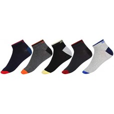 Deals, Discounts & Offers on  -  SIDEWOK Anklet/Ankle Socks Pure Cotton Printed Socks For Men/Boys-Combo of 5 Pair Free Size(SCS-AL-02)