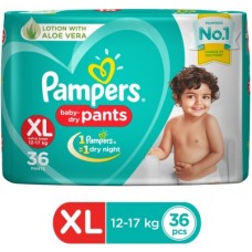 Deals, Discounts & Offers on Baby Care - Pampers New Extra Large Size Diapers Pants (36 Count) - XL(36 Pieces)