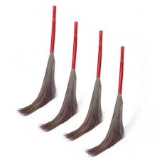 Deals, Discounts & Offers on  - HIC Multicolour Floor Grass Broom - Set of 4 (Assorted Colour)