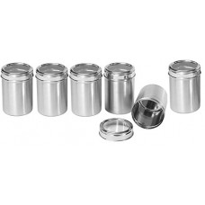 Deals, Discounts & Offers on Home & Kitchen - Dynore Stainless Steel Canister Set, Set of 6, Silver (DS_271)