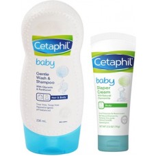 Deals, Discounts & Offers on Baby Care - Cetaphil Baby Shampoo and Body Wash (230ml)_Diaper Cream (70g)(White)