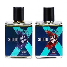 Deals, Discounts & Offers on Personal Care Appliances - Set Wet Studio X Edge and Impact Perfume Spray For Men, 49ml (Pack of 2)