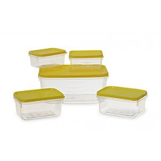 Deals, Discounts & Offers on Home & Kitchen - All Time Plastics Polka Container Set, 5-Pieces, Yellow