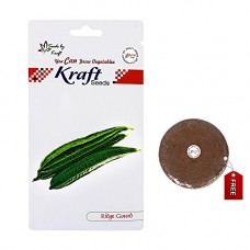 Deals, Discounts & Offers on  - Ridge Gourd Vegetable Seeds with Free Agropeat Tikki By Kraft Seeds