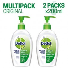Deals, Discounts & Offers on Personal Care Appliances - Dettol Original Instant Hand Sanitizer - 200 ml (Pack of 2)