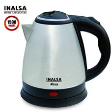 Deals and Offers on Home & Kitchen - Inalsa Electric Kettle Absa-1500W with 1.5 Litre Capacity, (Black/Silver) Deals, Discounts & Offers on Home & Kitchen - Inalsa Electric Kettle Absa-1500W with 1.5 Litre Capacity, (Black/Silver)