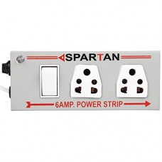 Deals, Discounts & Offers on  - Spartan Power Strip 6A 2-Socket Extension Cord (White)