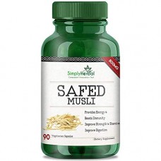 Deals, Discounts & Offers on Personal Care Appliances - Simply Herbal Extremely Potent 800 Mg Safed Musli Extract Veg Capsules - 90 Count