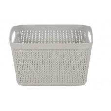 Deals, Discounts & Offers on  - All Time Cresta Knit PPHP-Plastic Basket, 6.5 litres, Ice Grey