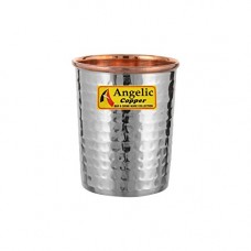 Deals, Discounts & Offers on Home & Kitchen - Angelic Copper Steel Hammered Glass, 200 ml, Copper