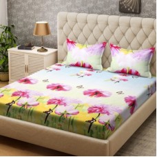 Bombay Dyeing 160 TC Polycotton Double Printed Bedsheet(Pack of 1, Green) Bombay Dyeing 160 TC Polycotton Double Printed Bedsheet(Pack of 1, Green)