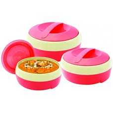 Deals, Discounts & Offers on Home & Kitchen - Princeware Solar Plastic Casserole Set, 3-Pieces