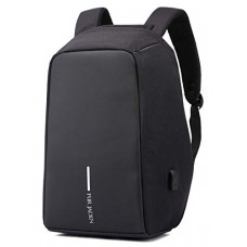 Deals, Discounts & Offers on  - Fur Jaden 15 Ltrs Black Anti Theft Waterproof Backpack with USB Charging Port and 15.6 Inch Laptop Pocket