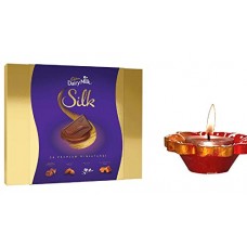 Cadbury Dairy Milk Silk Miniatures Chocolate Gift Box, 240g with 2 Handmade DIYAS Cadbury Dairy Milk Silk Miniatures Chocolate Gift Box, 240g with 2 Handmade DIYAS