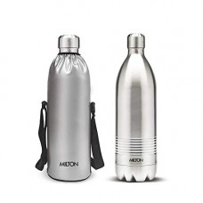 Deals, Discounts & Offers on Home & Kitchen -  Milton Thermosteel Duo DLX-1800 Stainless Steel Water Bottle, 1.8 Litres, Steel