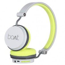 Deals, Discounts & Offers on  - boAt Super Bass Rockerz 400 Bluetooth On-Ear Headphones with Mic (Grey/Green)
