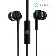 Motorola Pace 100 in-Ear Headphones with Mic & Alexa Built-in(Black) Motorola Pace 100 in-Ear Headphones with Mic & Alexa Built-in(Black)