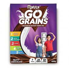 Manna Go Grains - Multigrain Instant Drink Mix - 400g Pack (Chocolate Flavour) Manna Go Grains - Multigrain Instant Drink Mix - 400g Pack (Chocolate Flavour)