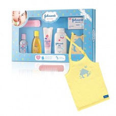 Deals, Discounts & Offers on  - Johnson's Baby Care Collection Baby Gift Set with Organic Cotton Baby T-Shirt (7 Pieces)