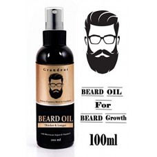Deals, Discounts & Offers on Personal Care Appliances -  Grandeur Mooch And Beard Oil For Men For Thicker And Longer Beard- 100ml with Vitamin E and Argan Oil