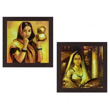 Deals and Offers on - Wens 'Cultural Lady' Wall Hanging Painting (MDF, 35 cm x 71 cm x 2.5 cm) Deals, Discounts & Offers on - Wens 'Cultural Lady' Wall Hanging Painting (MDF, 35 cm x 71 cm x 2.5 cm)