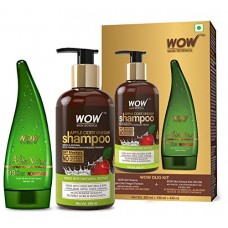 Deals, Discounts & Offers on Personal Care Appliances - Wow Apple Cider Vinegar Shampoo, 300ml with 99% Pure Aloe Vera Gel, 130ml