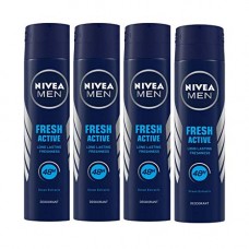 Deals, Discounts & Offers on Personal Care Appliances - Nivea Fresh Active Original 48 Hours Deodorant, 150 ml (Pack of 4)