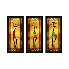 Deals, Discounts & Offers on  -  SAF Framed Painting (Wood, 15 inch x 18 inch, Set of 3)