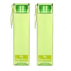 Deals, Discounts & Offers on Home & Kitchen - Steelo Singature Tritan Water Bottle, 1 Litre, Set of 2, Green