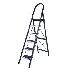 Deals, Discounts & Offers on  - Primax High Grade Heavy Steel Folding 6 Step Ladder (Gray and White)