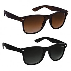 Silver Kartz Combo of 2 Unisex Sunglasses(Wy-001-005|50|Black, Brown) Silver Kartz Combo of 2 Unisex Sunglasses(Wy-001-005|50|Black, Brown)
