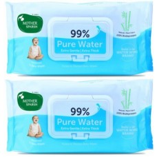 Mother Sparsh Unscented 99% Pure Water Wipes (72 Baby Wipes, Pack of 2)(72 Pieces) Mother Sparsh Unscented 99% Pure Water Wipes (72 Baby Wipes, Pack of 2)(72 Pieces)