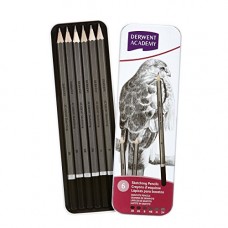 Deals, Discounts & Offers on  - DERWENT Academy Sketching Pencils Tin, 3B-2H (Set of 6)