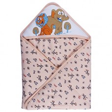 Deals, Discounts & Offers on  - Littly Printed Hooded Baby Wrapper Blanket