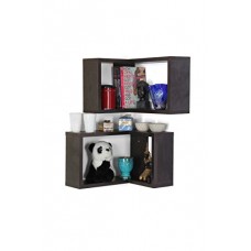 Deals, Discounts & Offers on  - Forzza Bruno 2 Wall Shelves (Matte Finish, Wenge)