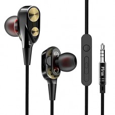 Deals, Discounts & Offers on  -  PTron Boom 2 Headphone 4D Deep Bass Stereo Earphone Dual Driver Sport Wired Headset with Mic