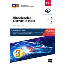 Deals, Discounts & Offers on  -  BitDefender Antivirus Plus Latest Version with Ransomware Protection (Windows) - 1 User, 1 Year (Email Delivery in 2 hours - No CD)