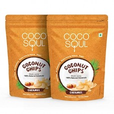 Deals, Discounts & Offers on Grocery & Gourmet Foods - Coco Soul Coconut Chips, Caramel, 2 X 33 g