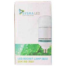 Deals, Discounts & Offers on  - Syska SSKk35W Base B22 35-Watt LED Rocket Lamp (White)