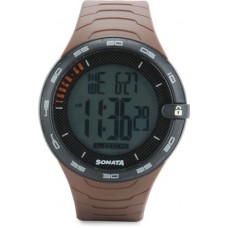 Deals, Discounts & Offers on Watches & Wallets - Sonata77041PP02J Digital Watch - For Men