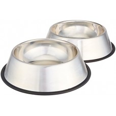 Deals, Discounts & Offers on  - AmazonBasics Stainless Steel Dog Bowl - Set of 2