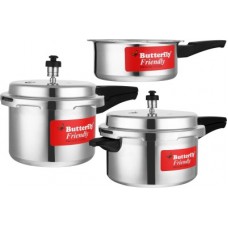 Butterfly Friendly 2 L, 3 L, 5 L Pressure Cooker(Aluminium) Butterfly Friendly 2 L, 3 L, 5 L Pressure Cooker(Aluminium)