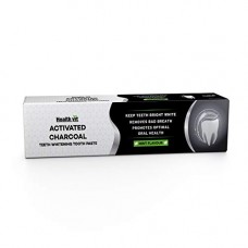 Deals, Discounts & Offers on Personal Care Appliances - Healthvit Activated Charcoal Toothpaste For Teeth Whitening, Fluoride Free, Sulfate Free Mint Flavour (100g)