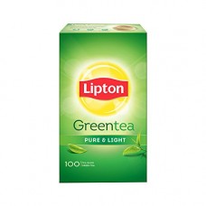 Deals, Discounts & Offers on Grocery & Gourmet Foods - Lipton Pure & Light Green Tea Bags, 100 Pieces