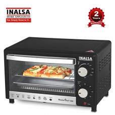 Deals, Discounts & Offers on Home & Kitchen - Inalsa MasterChef 10BK Oven Toaster Griller with Temperature Selection 800 W, Powder Coated Finish, Includes Baking Pan, SS Grill Tray, Hand Glove (Black)