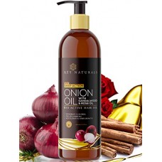Deals, Discounts & Offers on Personal Care Appliances -  Rey Naturals Onion Hair Oil with 14 Essential Oils - Controls Hair Fall- 200ml