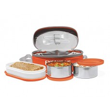 Deals, Discounts & Offers on Home & Kitchen - Milton Executive Lunch Box Set, 3-Pieces, 260ml, Orange