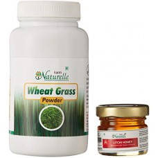 Farm Naturelle The Finest Herbal Wheatgrass Powder, 100g with Raw Forest Honey, 40g Farm Naturelle The Finest Herbal Wheatgrass Powder, 100g with Raw Forest Honey, 40g