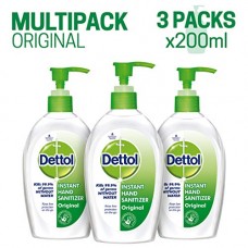Deals, Discounts & Offers on Personal Care Appliances -  DettolGerm Protection Instant Hand Sanitizer - 200 ml (Original, Pack of 3)