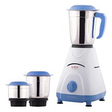 Deals, Discounts & Offers on Home & Kitchen - Surya Supermix 500-Watt Mixer Grinder with 3 Jars (White/Blue)